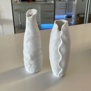 🤍 2 minimalist vases
